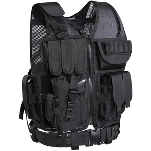 Chaleco Táctico de Protección Corporal para Exteriores, Camuflaje, Chaleco de Seguridad, Portaplacas Balístico, Chaleco con Peso Ajustable - Product Image 6
