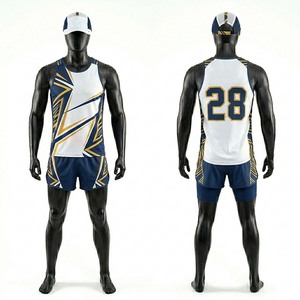 Maillots de sport pour jeunes hommes, t-shirts de course respirants, shorts et sweat-shirts, uniformes d'entraînement en plein air, tailles plus grandes - Product Image 6