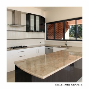 Premium Ivory Brown Granite Slabs Polished Natural Stone for Countertops Flooring and Wall Cladding - Product Image 5