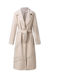 Abrigo Largo de Moda Otoño/Invierno 2025 para Mujer, de Alta Calidad, Elegante, Cálido, Informal, Transpirable, Ecológico, con Capucha de Piel de Oveja - Product Image 1