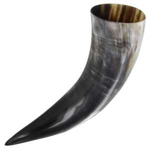 Auténtico Cuerno Vikingo para Beber con Borde de Ágata, Mango de Madera, Pulido a Mano, Ecológico, Hecho a Mano, Copa Medieval para Hidromiel, para Reenactment - Product Image 2