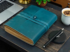 Personalized Rustic Brown Vintage Leather <b>Journal</b> Handmade Engraved Lined <b>Writing</b> Notebook with Strap Custom Diary Gift - Product Image 5