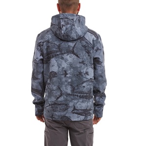 Sweat à capuche de pêche pour homme grande taille, qualité supérieure, séchage rapide, 100% polyester, UPF 50, avec logo personnalisé - Product Image 2