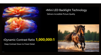 Açık 43 "Mini LED arka işık akülü LCD dijital ekranlar, yüksek parlaklık açık dijital ekranlar, açık LCD Panel