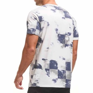 Camiseta de hombre lisa de algodón 100% personalizada al por mayor con el logotipo de tu marca, camisetas casuales para hombre con logotipo personalizado, camiseta suave para hombre - Product Image 6