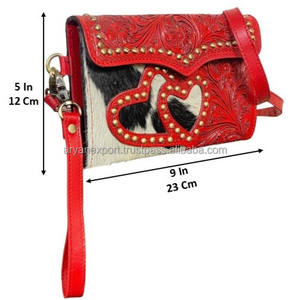 Sac bandoulière en cuir de vachette fait main, style bohème, fermeture à bouton-pression, mini sac à la mode pour femme - Collection Mars Expo - Product Image 2