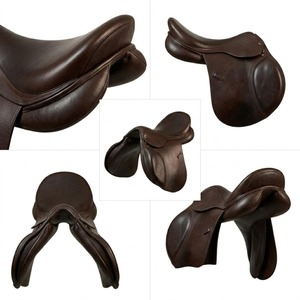 Silla de montar para caballo de cuero de grano completo marrón, la más vendida, con asiento cómodo para viajes de larga distancia, disponible a un precio asequible. - Product Image 4