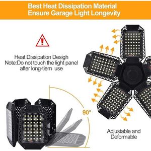 Set di 2 Luci LED da Soffitto per Garage, Illuminazione per Parcheggi - Product Image 2