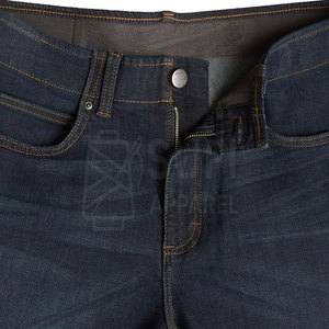 Jean slim décontracté pour homme, style urbain moderne, avec poches renforcées, poids moyen, 100 % coton respirant, écologique, hiver - Product Image 6