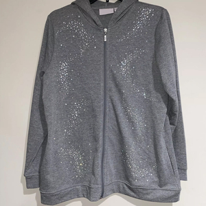 Rhinestone Casual Men Unisex Pullover Hoodies Hip Hop <b>Thick</b> <b>Fleece</b> Winter Streetwear 2 Pcs - Product Image 1