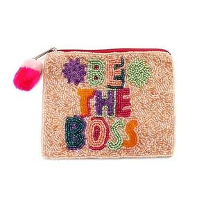 Beaded Butterfly Coin Bag Trendy Beaded Coin Clutch for Party Wedding &Gifting Mini <b>Wallet</b> Tassel <b>Zip</b> Closure Handmade Women Bag - Product Image 3