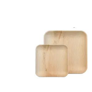100% Biodegradable Best Selling Organic Wood Use Palm Areca Plate for Dinner Ware Use from Indian Supplier