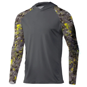 Men's Camo Print Long Sleeve Performance Rashguard <b>Mock</b> <b>Neck</b> Athletic Compression Shirt Wholesale OEM Custom MTB Cycling Sports - Product Image 2