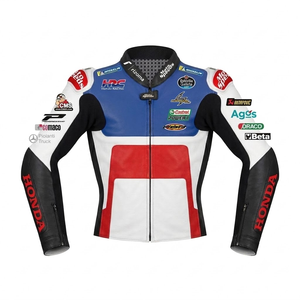 MotoCP <b>Racing</b> <b>Jacket</b> Zonda Cowhide/Kangaroo Made To Measure Perforated Track Leather <b>Racing</b> <b>Jacket</b>/Chaqueta Protection CE - Product Image 1