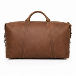 Bolsa de Viaje de Cuero Genuino Marrón para Hombre, Estilo Vintage de Lujo, para Fin de Semana - Product Image 2