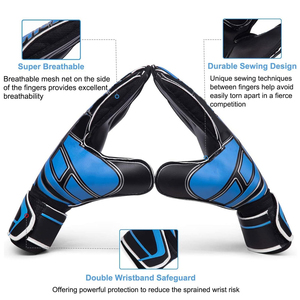 Guantes de Portero Profesionales al por Mayor con Protector de Dedos para Adultos y Niños, Guantes de Fútbol para Entrenamiento, Látex Grueso - Product Image 4