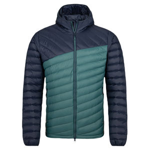 Chaqueta de invierno para hombre, verde, de viscosa/poliéster, acolchada con forro de lana de oveja, ecológica, transpirable, cortavientos, semirresistente al agua, con capucha y acabado lavado. - Product Image 3