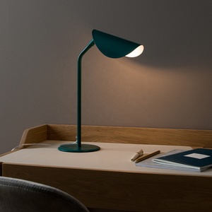 Arc Crest Metal <b>Desk</b> Lamp with Adjustable Head Focused Task Lighting Durable Iron Construction <b>Space</b> <b>Saving</b> Design - Product Image 3