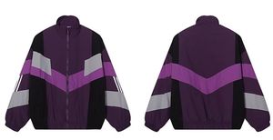 เสื้อแจ็คเก็ตวินด์เบรกเกอร์แบบซิป ยูนิเซ็กซ์ พิมพ์ลาย หนานุ่ม ทรงโอเวอร์ไซส์ สปอร์ต แฟชั่น สตรีทแวร์ แขนยาว ดีไซน์ 2 in 1 - Product Image 5