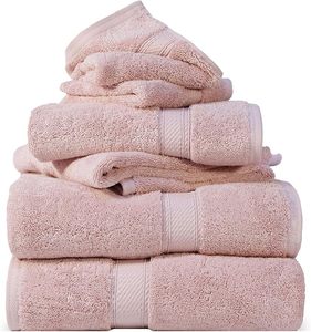Cotton Pile 6 Piece <b>Towel</b> Set <b>Towels</b>/Washcloths, Ultra Soft Luxury <b>Towels</b> - Product Image 2