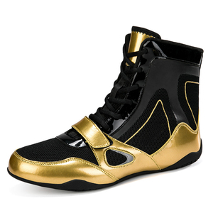 Liquidation de stock : Chaussures de boxe en gros à lacets en polyester – Pack économique personnalisable pour entraînement et gym - Product Image 2