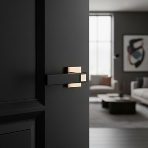 Premium Real Marble Mortise Door <b>Handle</b> Set |Luxury Designer Lever <b>Handles</b> in Antique,Graphite & Gold Finish for Interior Doors - Product Image 2