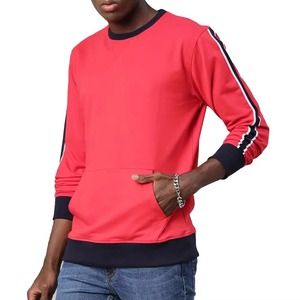 Nouveau style de sweat-shirt pour homme, 100% coton molletonné, sweat-shirt lourd à col rond, basique, respirant, sweat-shirt d'hiver pour homme - Product Image 1
