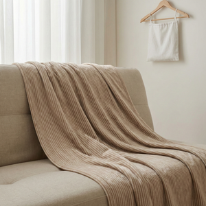 Mantas de Franela para Hotel al por Mayor, Mantas Cálidas y Pesadas con Logotipo Personalizado para Suministro de Alojamiento de Huéspedes - Product Image 1