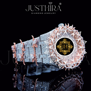 Reloj de Diamantes de Acero Inoxidable con Moissanita de Lujo y Calidad Premium para Negocios, Bodas y Ocasiones Especiales, Disponible para la Venta - Product Image 3