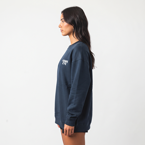 Sweat-shirt à col rond pour femme de haute qualité, à épaules tombantes, surdimensionné, brodé, à manches longues, décontracté - Product Image 6