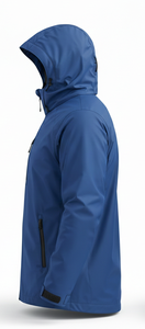 Softshell <b>Rain</b> Jacket Fully Waterproof Breathable Pro-Weather <b>Men's</b> Stand Collar Front Logo Outdoor <b>Coat</b> - Product Image 4