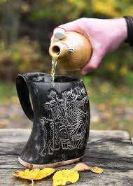 Jarra de Cuerno de 500 ml, Nuevo Diseño, Jarra de Cuerno Natural de Vaca, Jarra de Vino Vikinga Más Vendida para Uso en Hoteles, Fiestas y el Hogar - Product Image 5