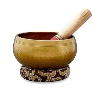 Bol chantant en métal martelé à la main de qualité supérieure pour la méditation, la guérison sonore, le yoga, la relaxation, la pleine conscience et l'utilisation spirituelle - Product Image 2