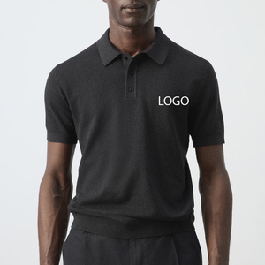 เสื้อแฟชั่นผู้ชายสีพื้น ดีไซน์เนอร์แบรนด์ดัง คอปกพับได้ ราคาประหยัด แขนสั้น รับผลิตแบบ OEM พร้อมบริการออกแบบ - Product Image 1