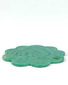 MN EXPORTS MNE-1600 Tabla de Cortar de Resina Redonda Naranja No Tóxica Apta para Lavavajillas 1.5cm de Grosor Pieza Única - Product Image 3