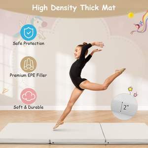 Colchoneta de Gimnasio Plegable Portátil con Asas para Práctica de Yoga - Product Image 4