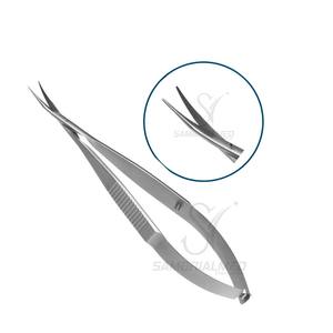 Ciseaux ophtalmologiques Westcott en acier inoxydable, courbés, extra tranchants, 4,5 pouces, instruments chirurgicaux oculaires manuels, réutilisables - Product Image 4