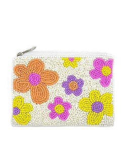 Classic Glass Beaded Embroidery Coin <b>Purse</b> Makeup Bag <b>with</b> Customized Color for Wedding or Party Gifts for Her MD HANDICRAFTS - Product Image 2