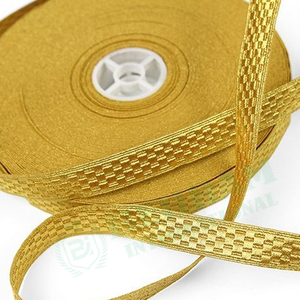 Professional Design High Quality Traditional Simple Mylar <b>Braid</b> Lace Rhinestone Decorated Ceremonial French Bullion Wire Lace - Product Image 3