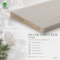 Panneau de bois aggloméré orienté (OSB) mélaminé Jinbase SXT2916 Silver Drift Elm 18 mm E0 1220x2440 mm pour meubles et menuiseries