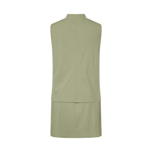 ชุดเสื้อกล้ามและกางเกงขาสั้นคอสูงสำหรับเล่นพิคเคิลบอลสำหรับผู้หญิง ชุดเสื้อกล้ามและกางเกงขาสั้นคอสูงสำหรับเล่นพิคเคิลบอลแบบลำลองสำหรับผู้หญิง - Product Image 5