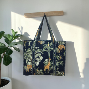 Tote Bag <b>Printed</b> Quilted Cotton Casual Fashion Daily Shopping <b>Large</b> Multicolored Women Shoulder Handle - Product Image 2