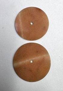 Cadran de montre de luxe Sunstone 31,5 mm, épaisseur 1 mm, pierre précieuse naturelle taillée à plat, orange, accessoires classiques élégants - Product Image 2