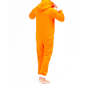 New Fashion Adult Mens Fleece Thermal Plus Size Quick Dry Breathable Plain Casual Hooded <b>Jumpsuit</b> Loungewear <b>Pockets</b> Loose - Product Image 2