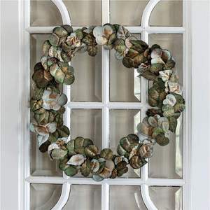 Guirnalda de Hojas Metálicas Verdebronce para Colgar en la Pared, Decoración con Patina Envejecida, Guirnalda de Follaje Otoñal, Arte Mural para Entrada del Hogar - Product Image 1