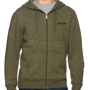 Sweat-shirts à capuche zippés pour hommes, coupe athlétique, matière extensible, fermeture éclair intégrale, confortables pour la salle de sport et les activités de plein air - Product Image 2