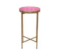 Nouvelle Arrivée Table d'Appoint Moderne et Élégante en Métal avec Plateau Relevable pour Salon, Bureau, Extérieur, Table de Canapé