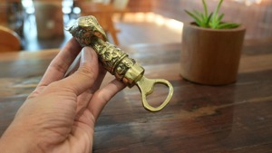 Eagle Head Gold Brass Bottle <b>Opener</b> Stylish Bar Tool Perfect for Opening Beer Bottles and Bar Counter Decor From India - Product Image 5