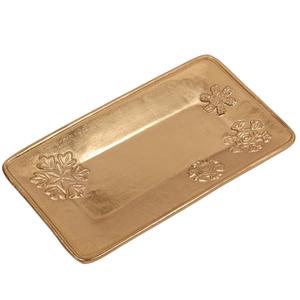 Bandeja de Servicio de Lujo con Diseño Martillado, Bandeja Dorada para Decoración de Bodas, Accesorios de Mesa, Bandejas Decorativas Estilo Americano - Product Image 5