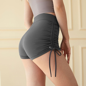 Nuevos Shorts de Yoga con Cordón para Mujer, Estilo Americano, Finos, para Verano, Levanta Glúteos, para Fitness, Entrenamiento, Running, Deportivos, Tres Cuartos - Product Image 1